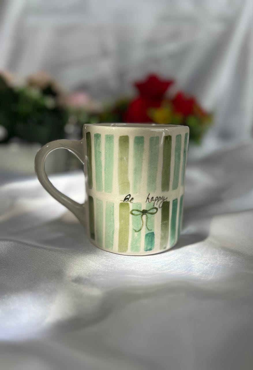 The Be Happy Ribbon Mug: