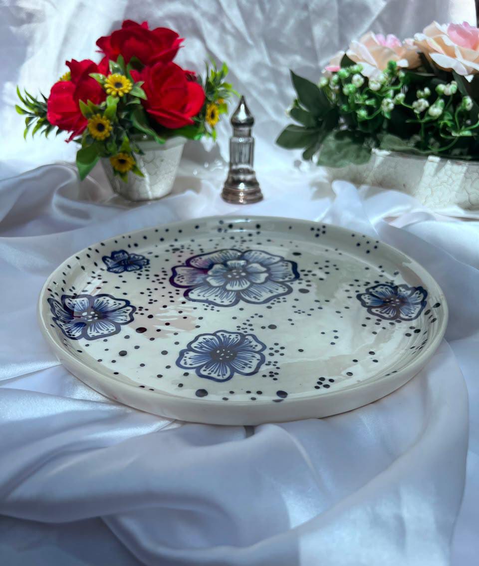 The Indigo Bloom Plate