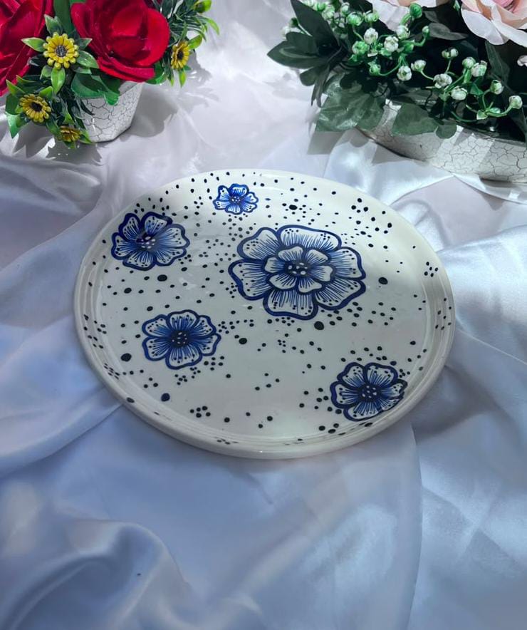 The Indigo Bloom Plate