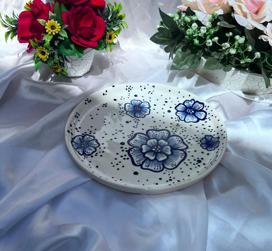The Indigo Bloom Plate