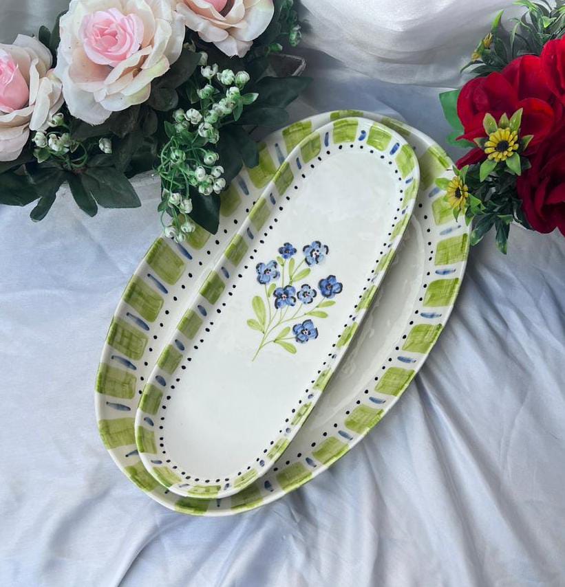 The Olive &amp; Indigo serving set